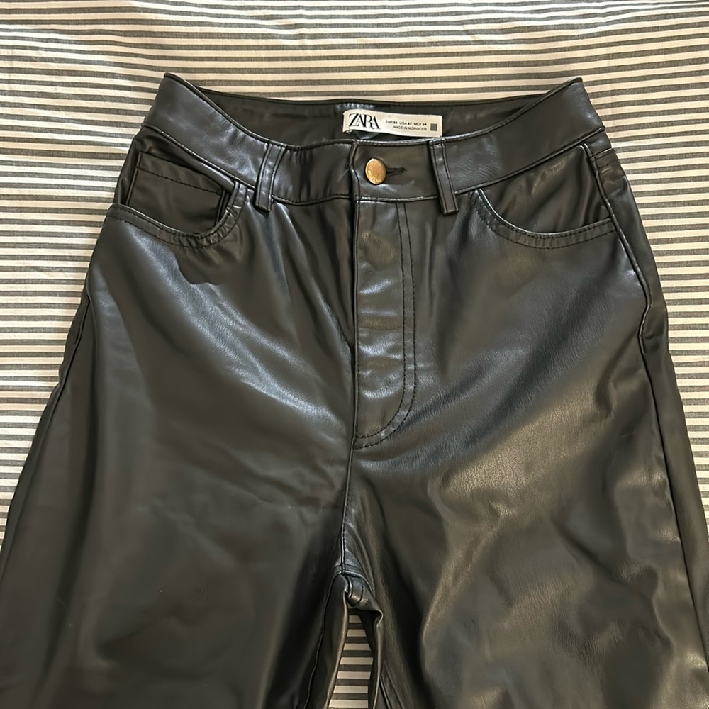 Zara Faux Leather Pants